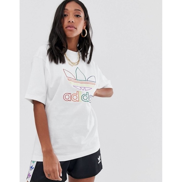 adidas pride trefoil shorts